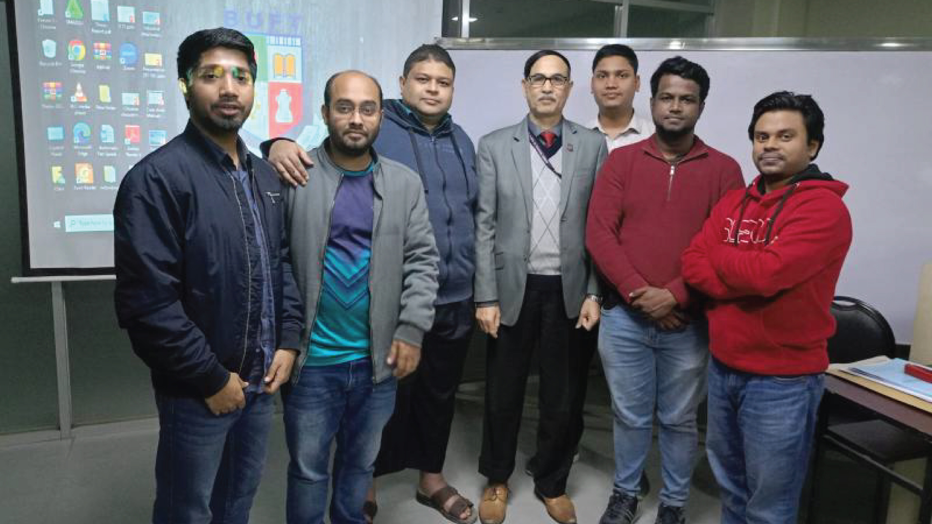 In a Classroom of BUFT with Shamsur Rahman-Sir